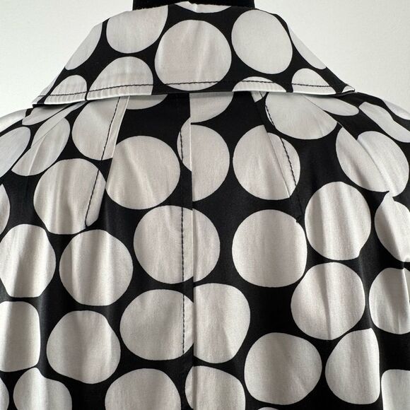 Vertigo Paris Black and White Geometric Cape blazer women’s medium - Picture 9 of 14